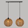 Voir la diapositive 5 : ATMOSPHERA Lampe Suspension en Jonc  Rana  50cm Naturel