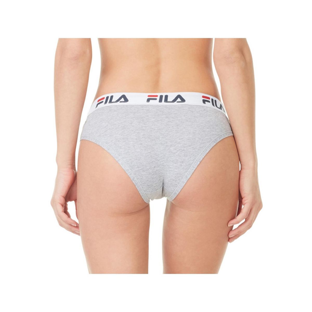 FILA Lot de 3 culottes femme en coton FU6043 couleur grise