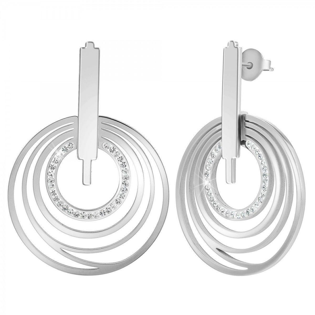 SC CRYSTAL Boucles d'oreilles SC Crystal ornées de Cristaux scintillants