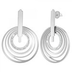 SC CRYSTAL Boucles d'oreilles SC Crystal ornées de Cristaux scintillants