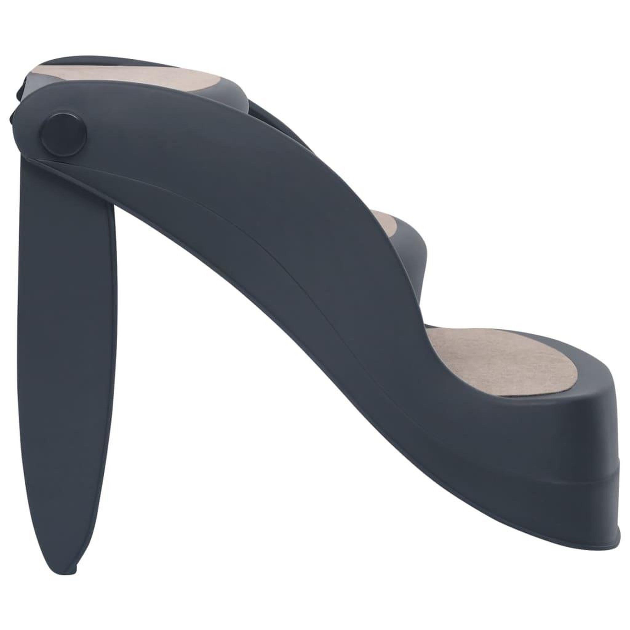 Voir la diapositive 4 : VIDAXL Escalier pliable a 3 marches pour chiens Gris fonce