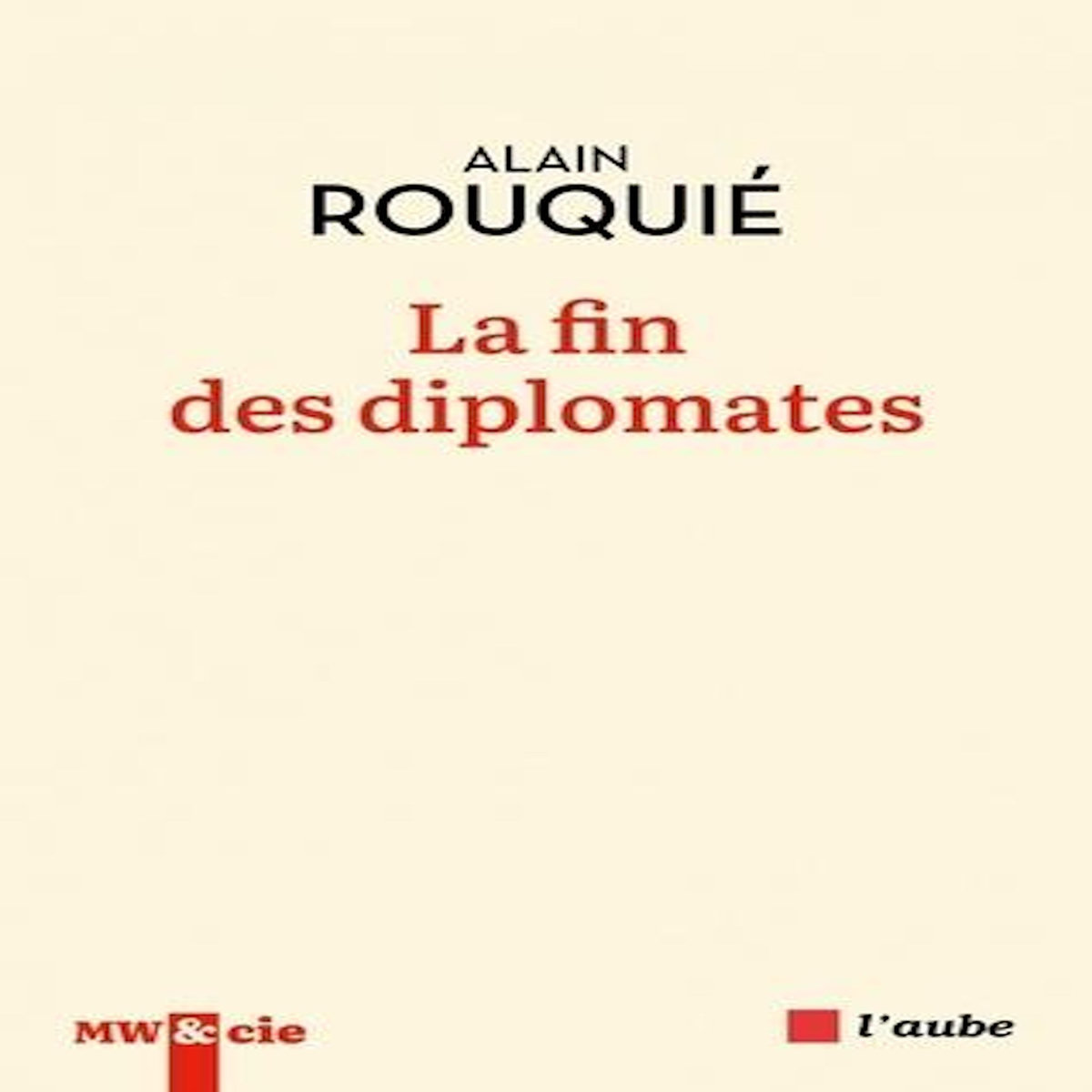 LA FIN DES DIPLOMATES, Rouquié Alain