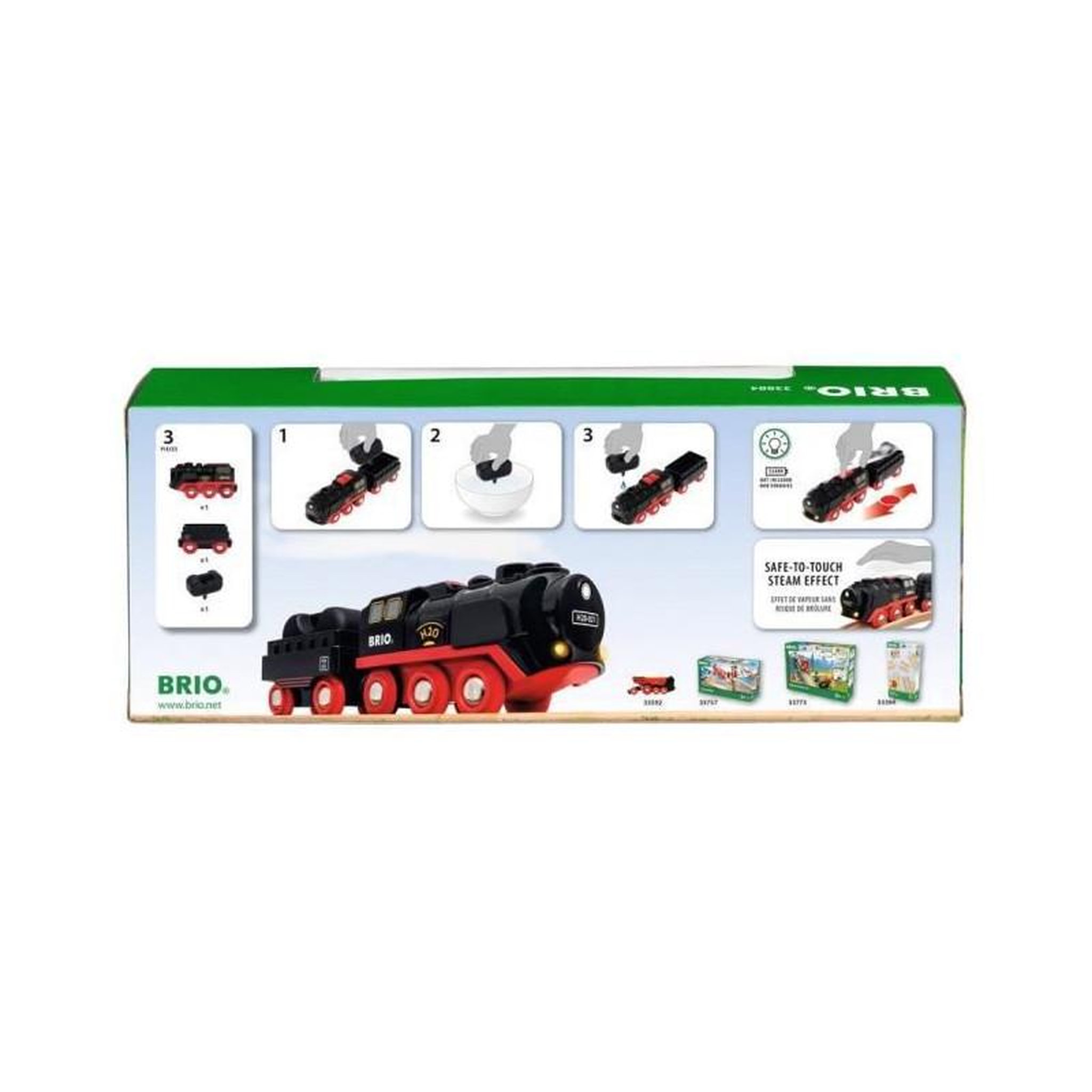 Voir la diapositive 5 : Brio 33884 Locomotive a piles a vapeur