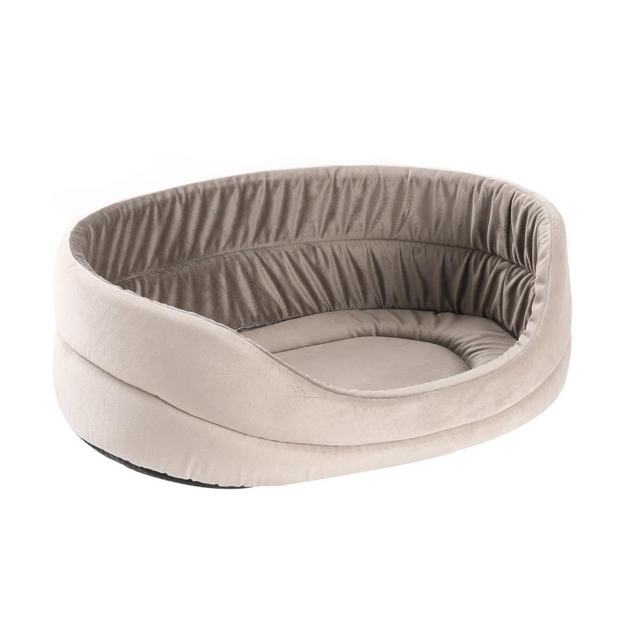 MON AMI LUKI Corbeille velvet antiderapant pour chien. Coloris disponibles : Blanc