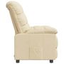 Voir la diapositive 4 : VIDAXL Fauteuil inclinable Creme Tissu