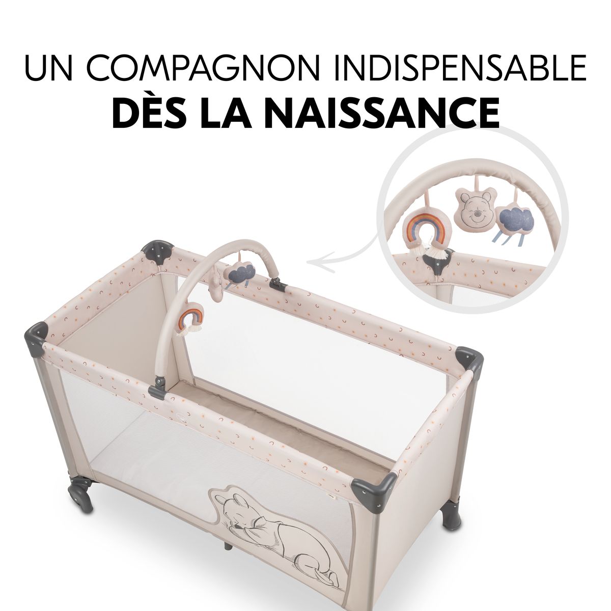 HAUCK Lit parapluie Dream N Play Winnie l'ourson Beige