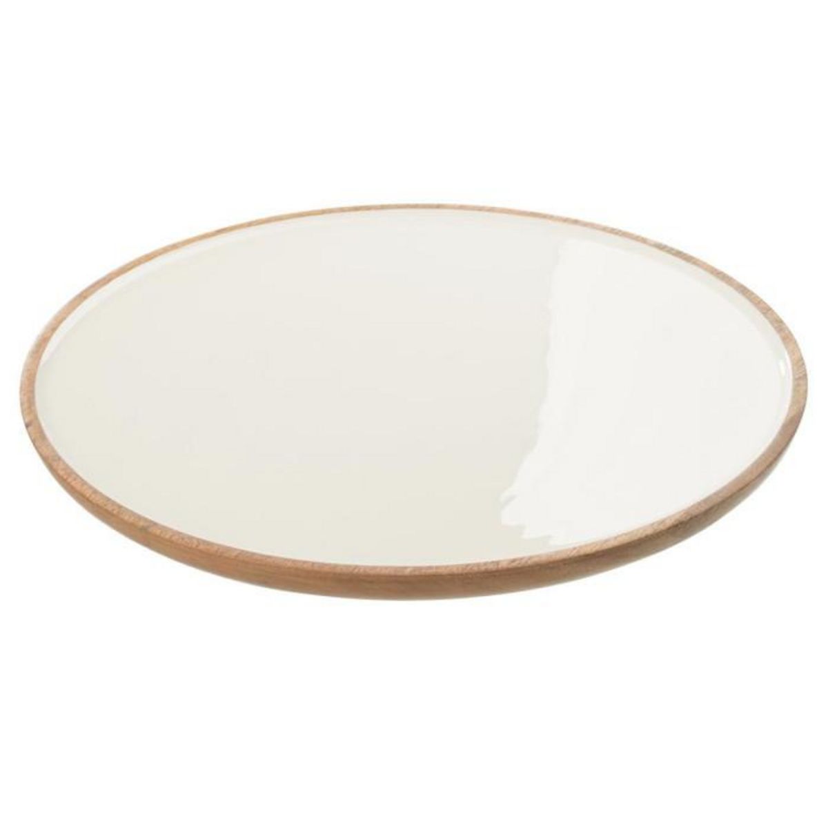 Paris Prix Coupelle Design en Bois  Amena  35cm Blanc
