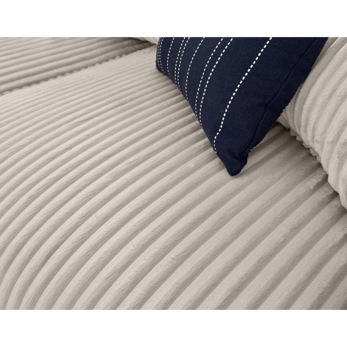 LISA DESIGN Garance - canapé d'angle réversible - 4 places - en velours côtelé grosses côtes