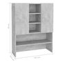 Voir la diapositive 6 : VIDAXL Meuble pour machine a laver Gris beton 70,5x25,5x90 cm