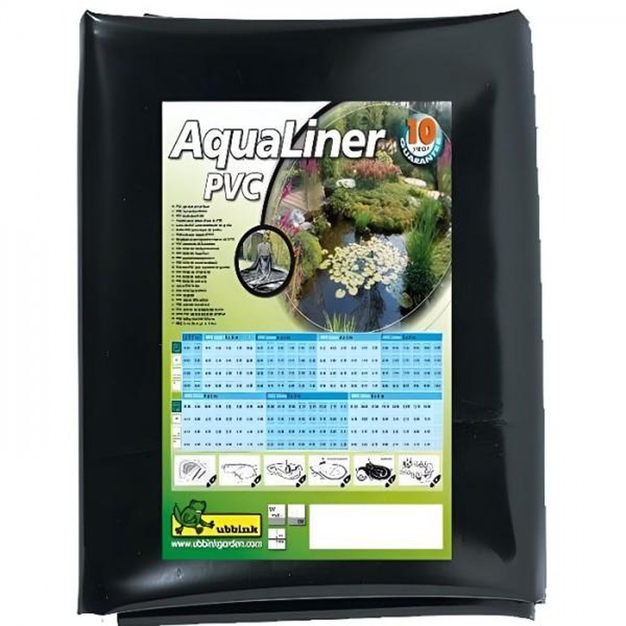 Ubbink Ubbink Bâche pour bassin de jardin / étang en PVC 6 * 7 metres Noir 401398