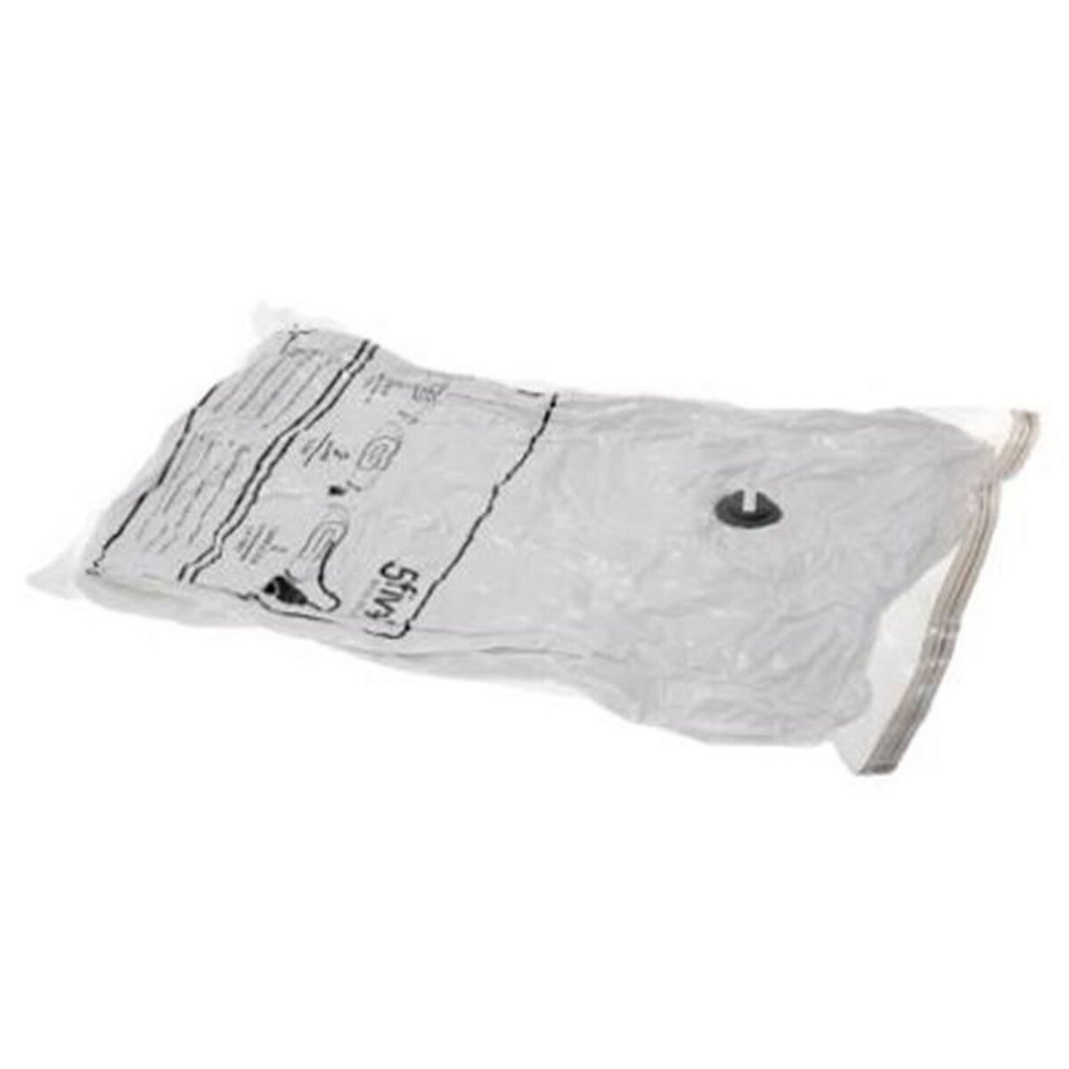 FIVE Lot de 5 Sacs de Rangement  Compresseur  120cm Transparent