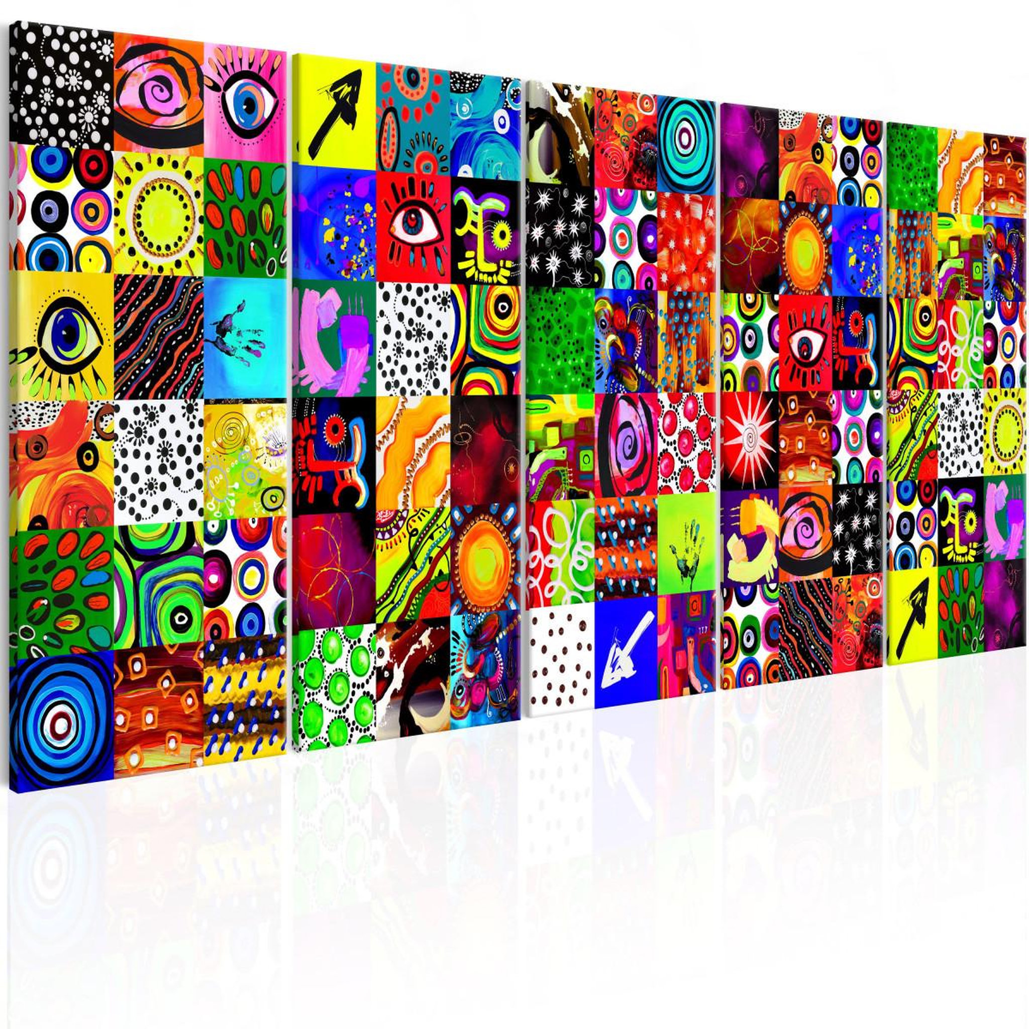 Voir la diapositive 1 : Paris Prix Tableau imprimé  colourful abstraction
