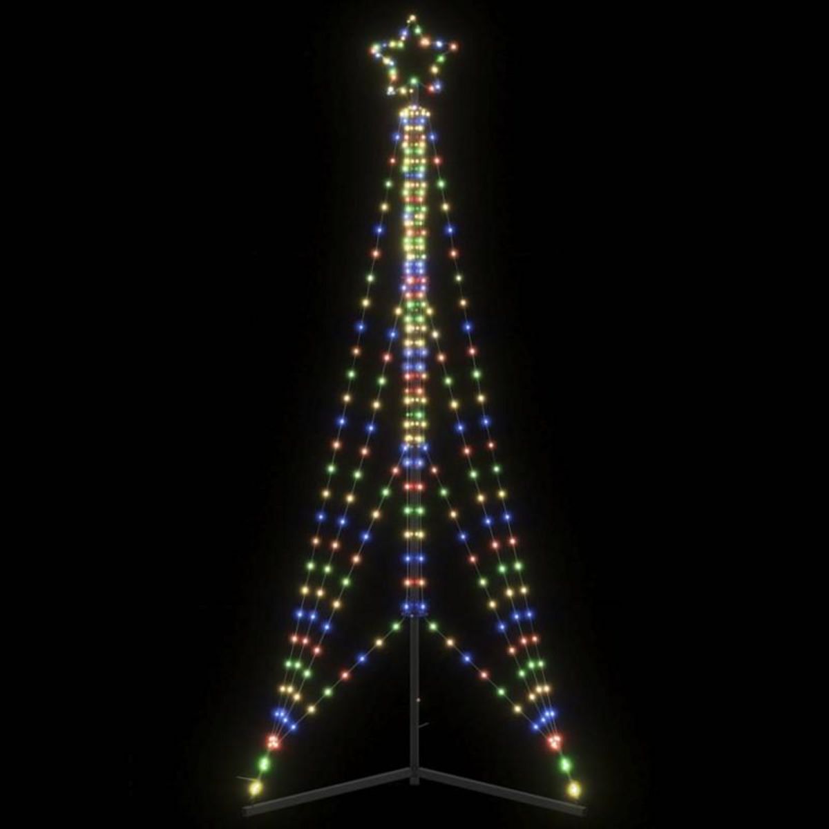VIDAXL Guirlande de sapin de Noël 483 LED colorées 240 cm