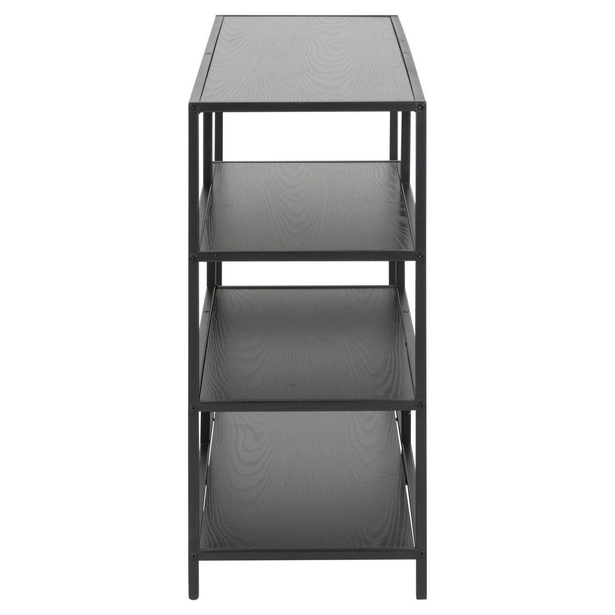 TOILINUX Bibliothèque ouverte Sireine 4 étagères en MDF et métal