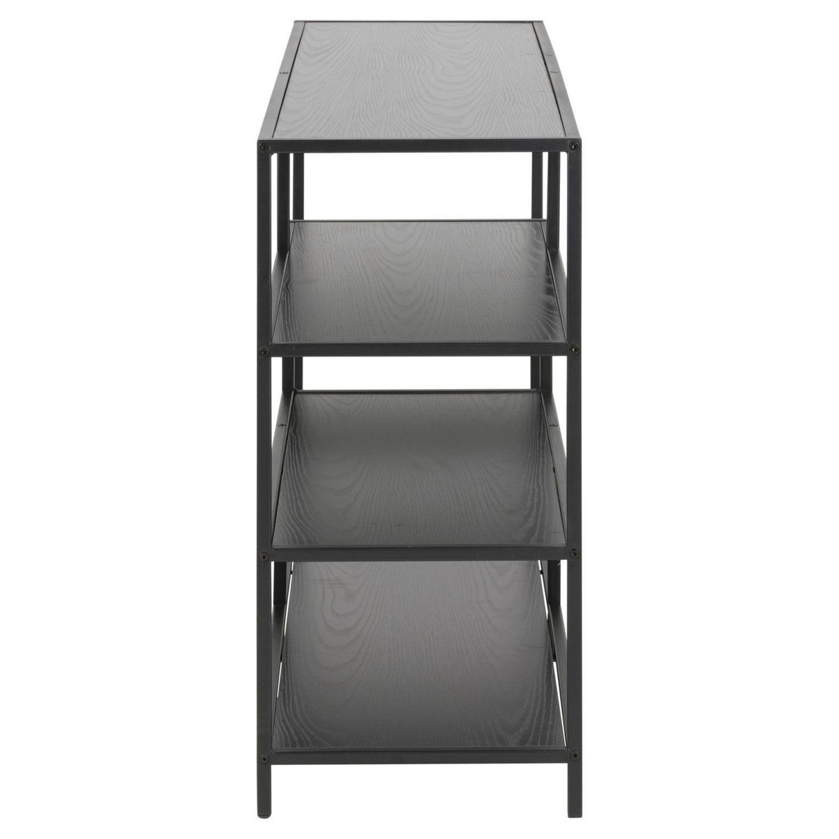 TOILINUX Bibliothèque ouverte Sireine 4 étagères en MDF et métal