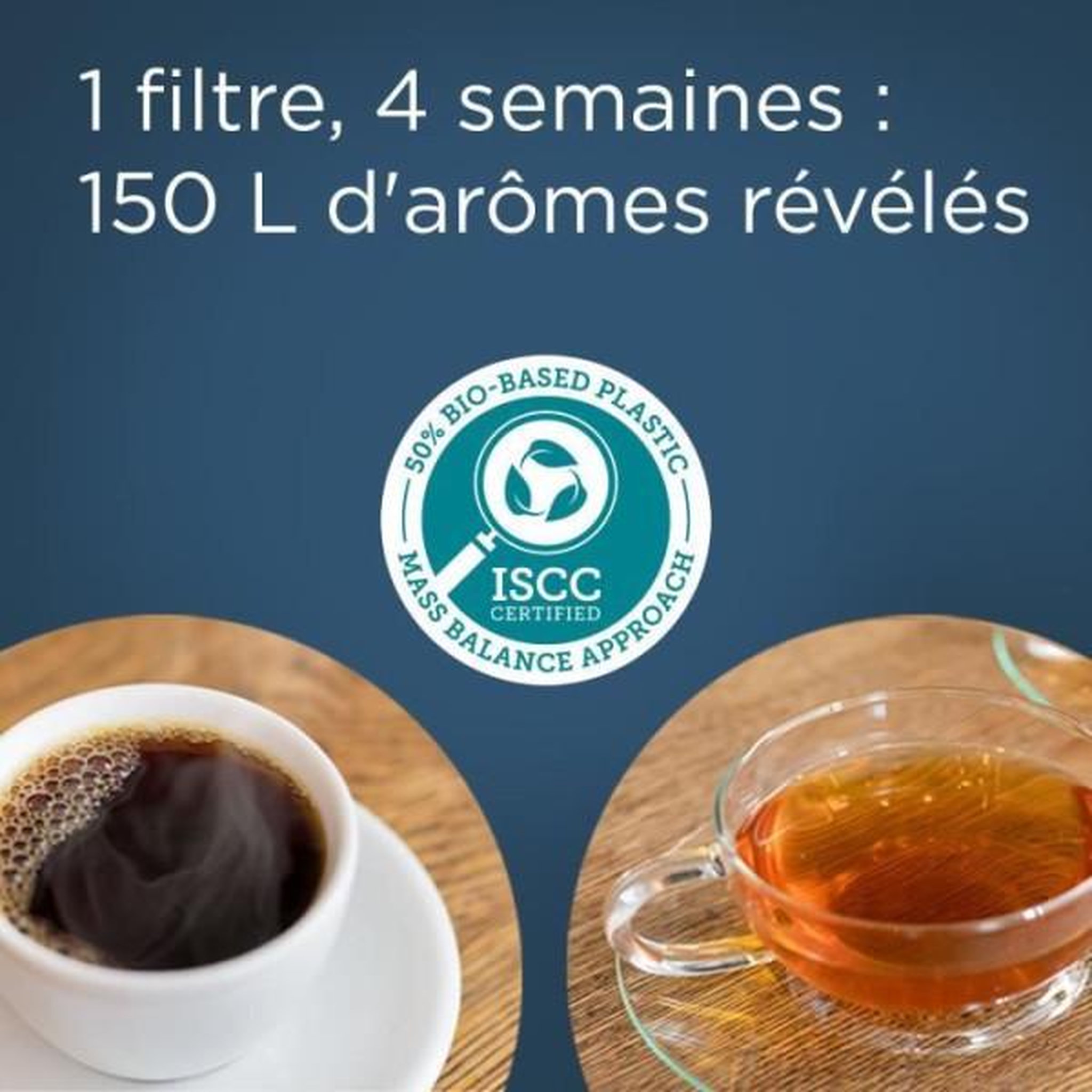 Voir la diapositive 3 : Brita Carafe filtrante BRITA - Style Essential Sable - Capacité 2,4L dont 1,4L d'eau filtrée - 2 filtres Maxtra Pro Expert anti-tart