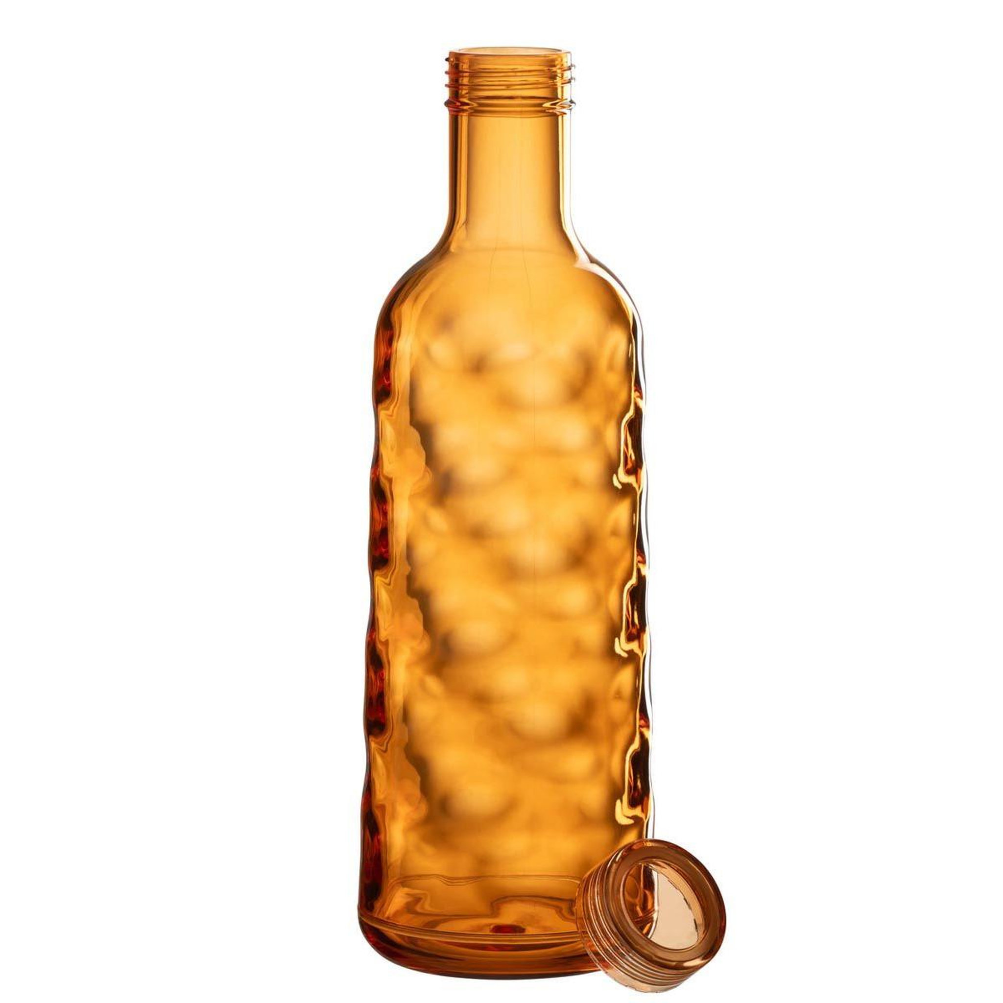 Voir la diapositive 2 : J-LINE Bouteille en plastique  martelé  1,15l orange