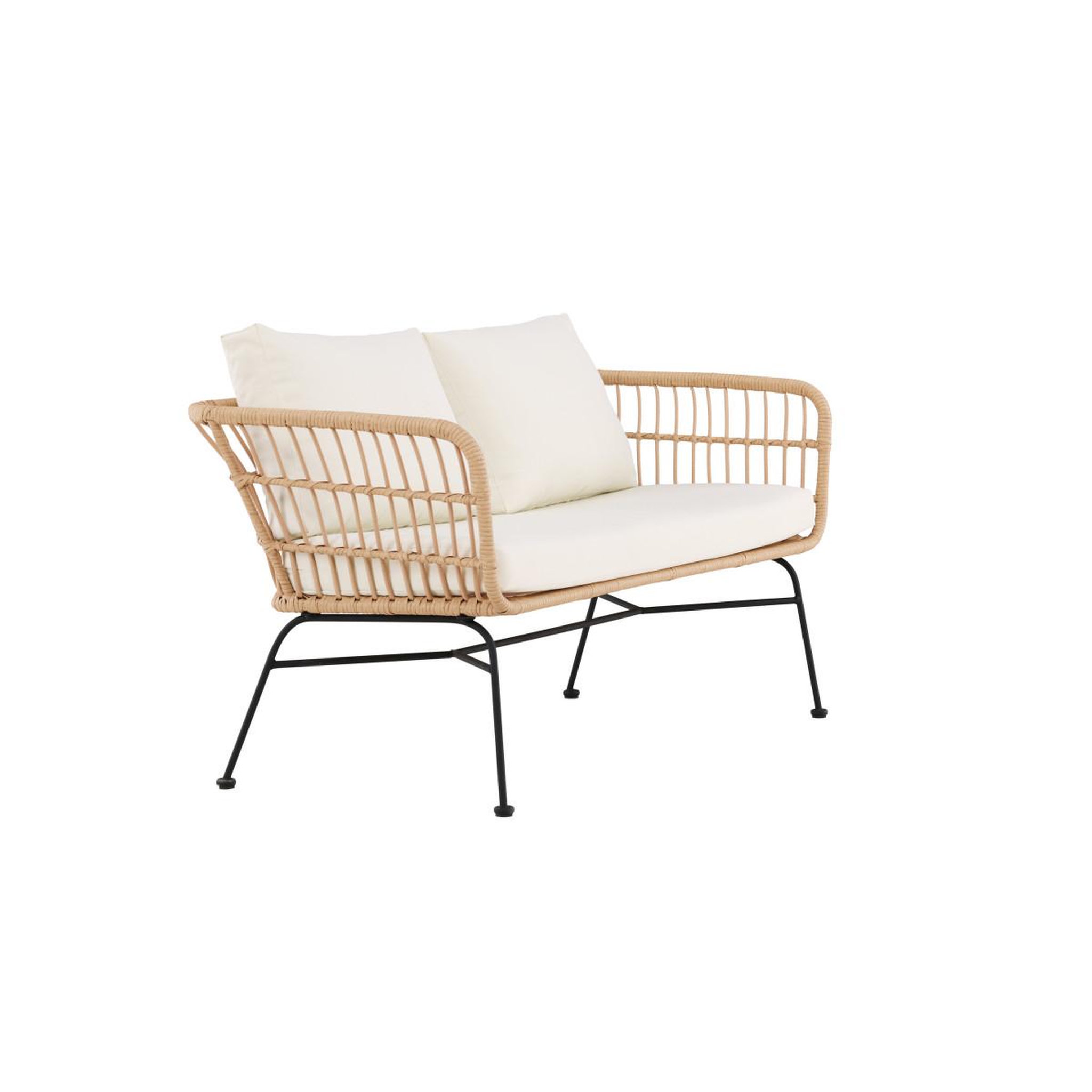 Voir la diapositive 2 : Paris Prix Canapé de jardin 2 places  isola  140cm naturel
