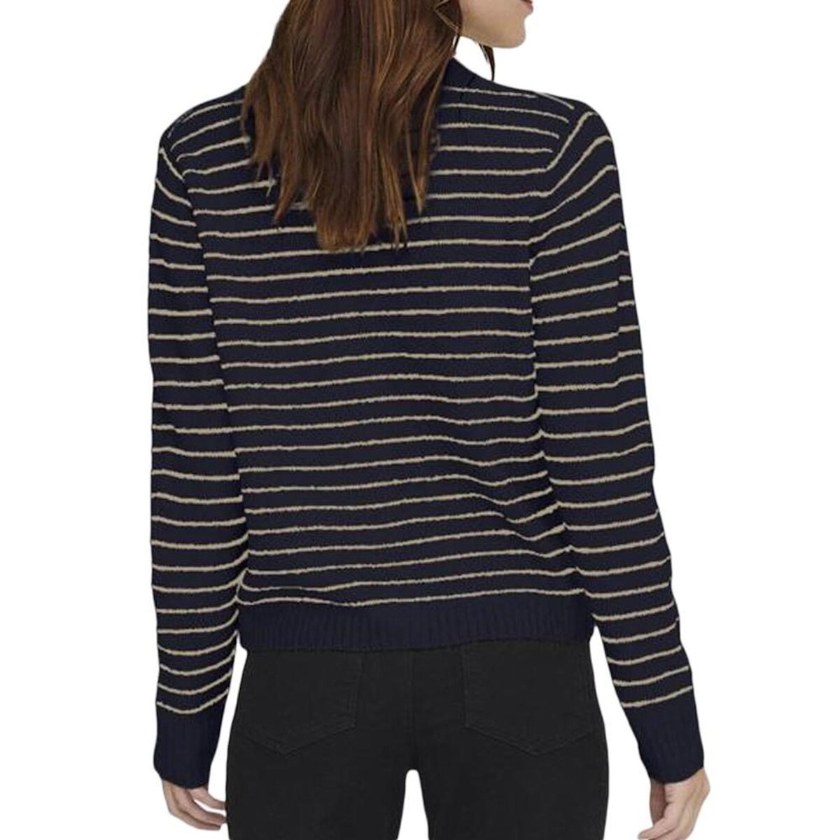 Only Gilet Marine/Beige Femme Only Chester