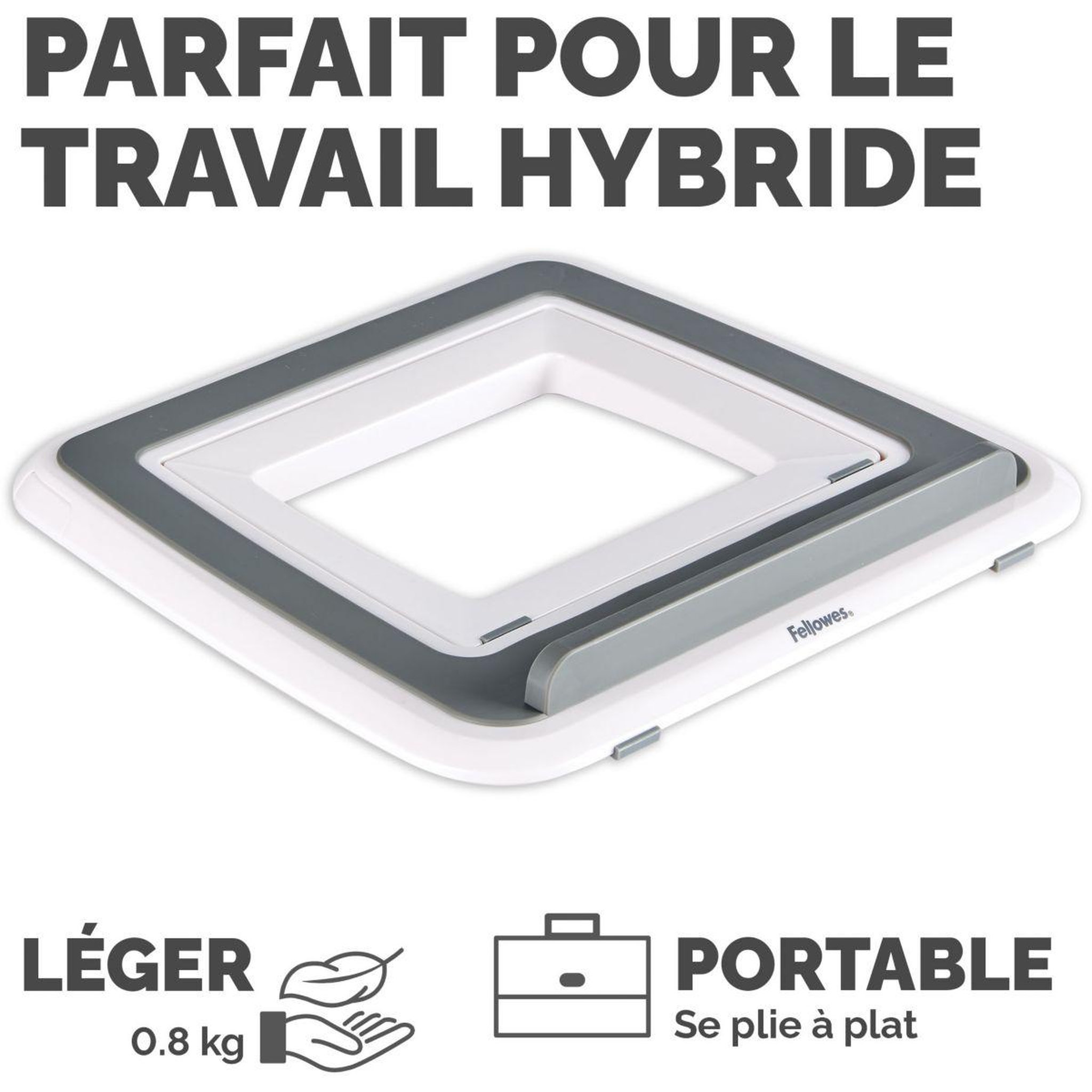 Voir la diapositive 5 : Fellowes SUPPORT pc portable ergonomique Quicklift I blan