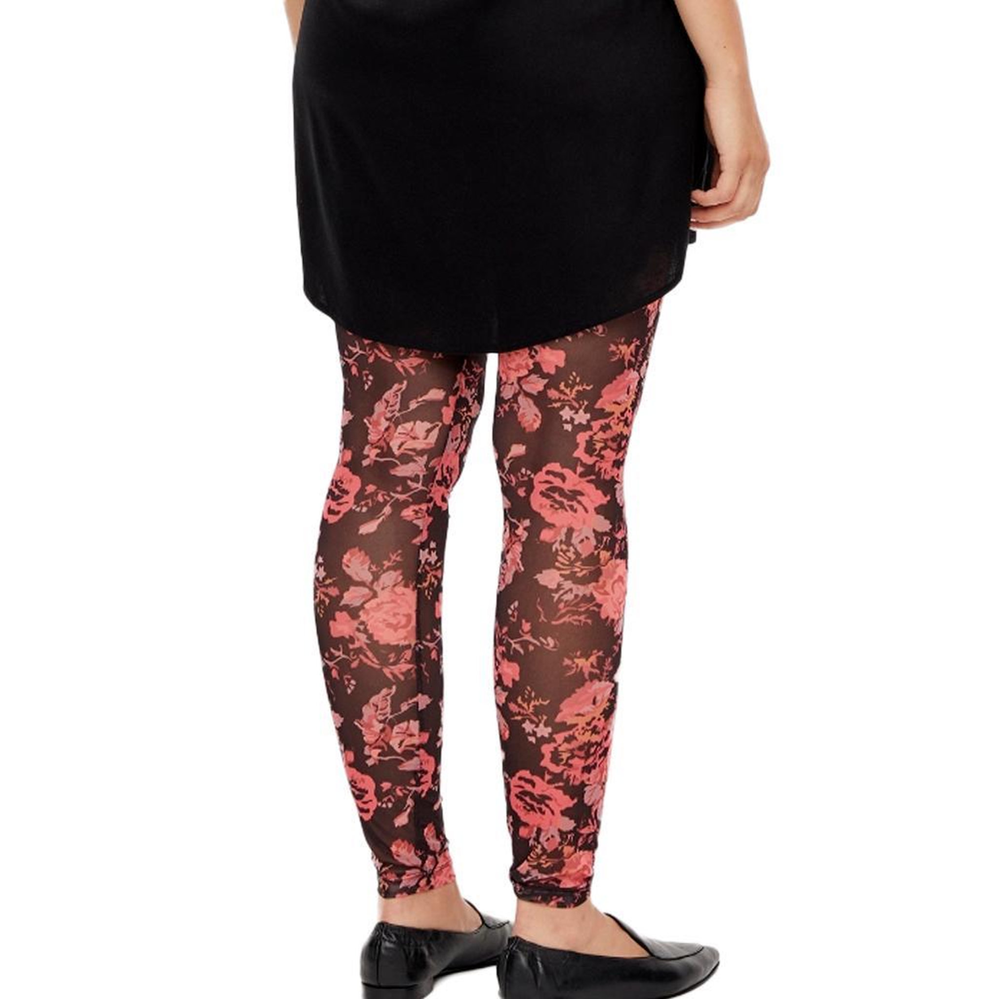 Voir la diapositive 2 : MAMALICIOUS Legging de Grossesse Rouge Femme Mamalicious Mesh