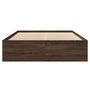 Voir la diapositive 5 : VIDAXL Cadre de lit sans matelas chene marron 140x190 cm