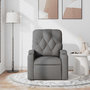 Voir la diapositive 3 : VIDAXL Fauteuil de massage inclinable Gris fonce Tissu