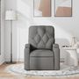 Voir la diapositive 3 : VIDAXL Fauteuil de massage inclinable Gris fonce Tissu