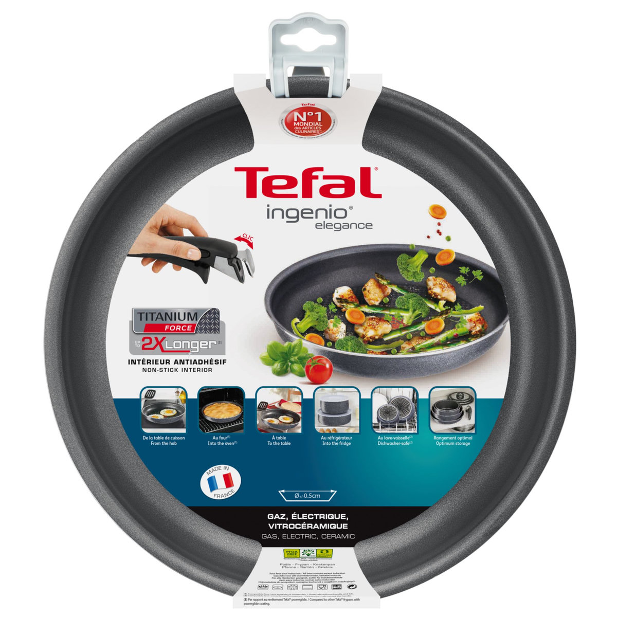 TEFAL Poêle ELEGANCE INGENIO 24 cm 