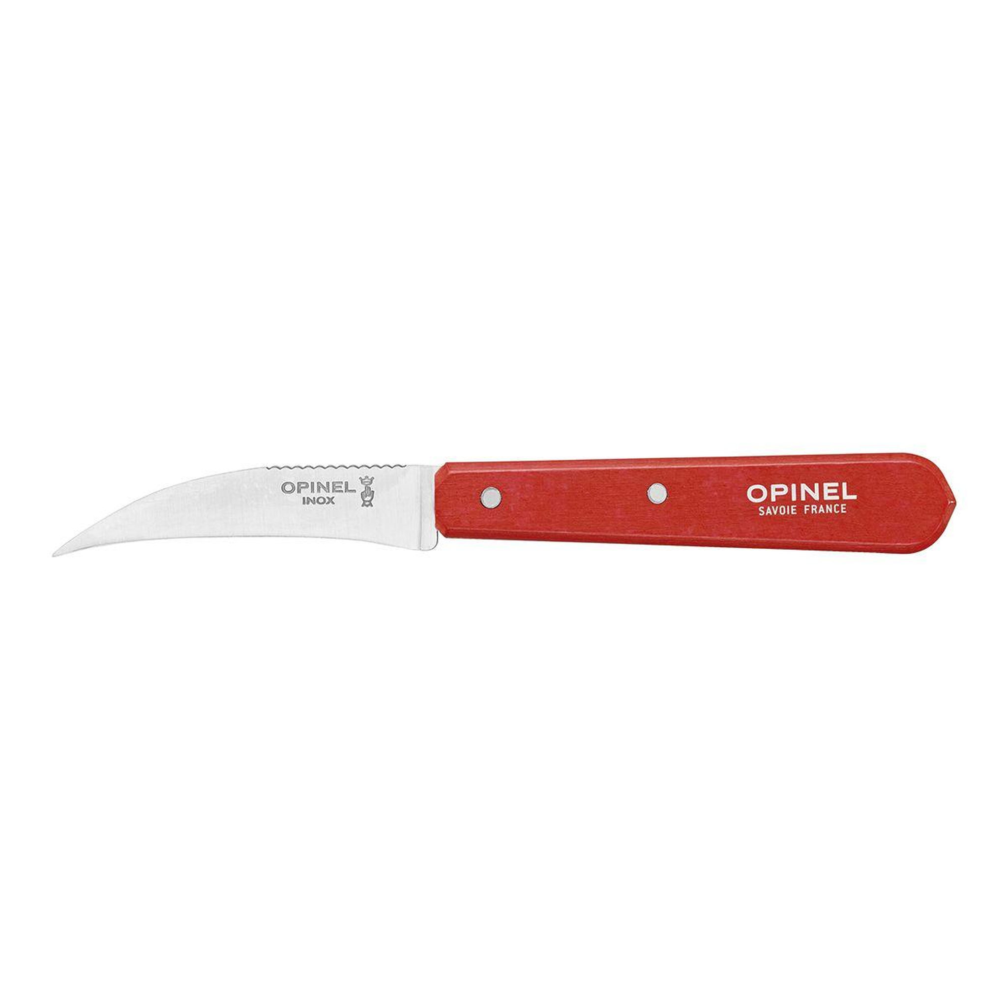 Voir la diapositive 1 : Opinel Couteau Legumes N114 rouge