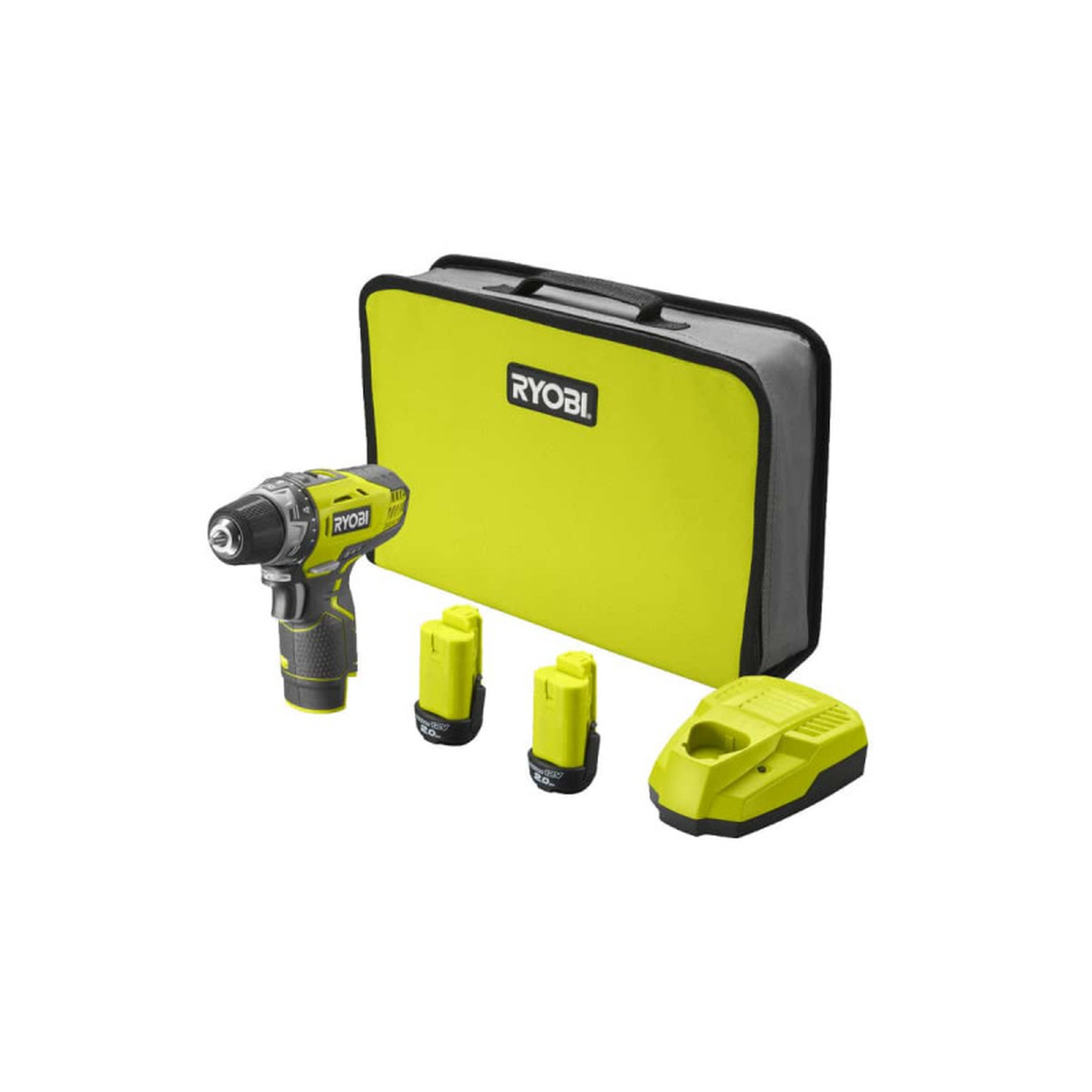 Voir la diapositive 1 : Ryobi Perceuse-visseuse RYOBI 12V - 2 Batteries 2.0Ah - 1 Chargeur R12DD-220S