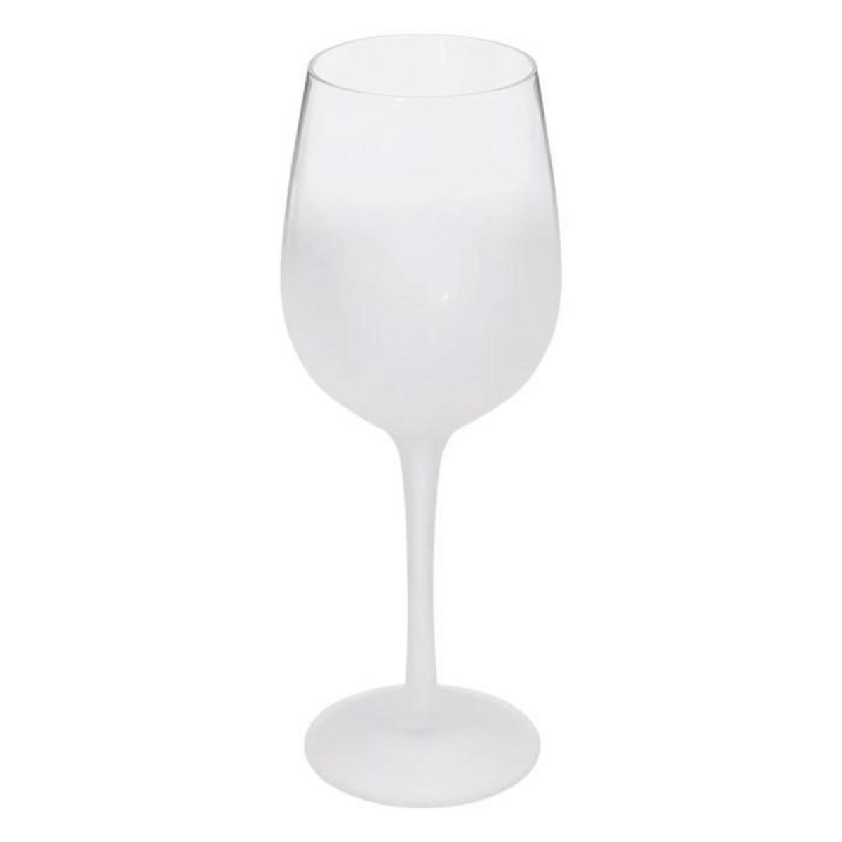 SECRET DE GOURMET Lot de 6 Verres à Vin  Givrés  38cl Transparent