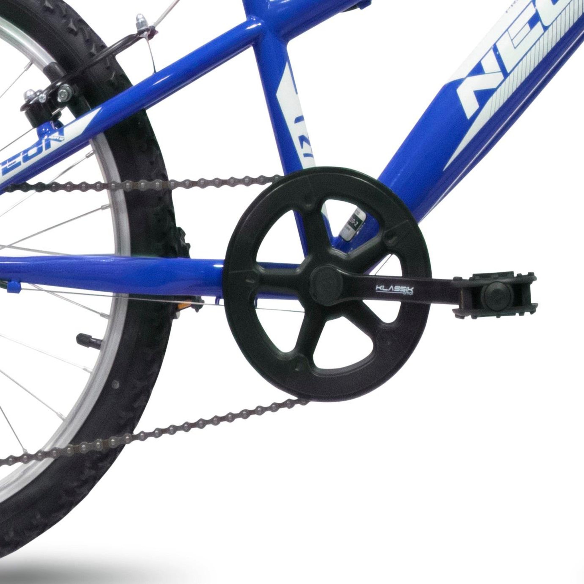 Voir la diapositive 6 : VTT 20'' NEON rigide - 6 vitesses ty21 - freins v-brake - jantes alu - bleu