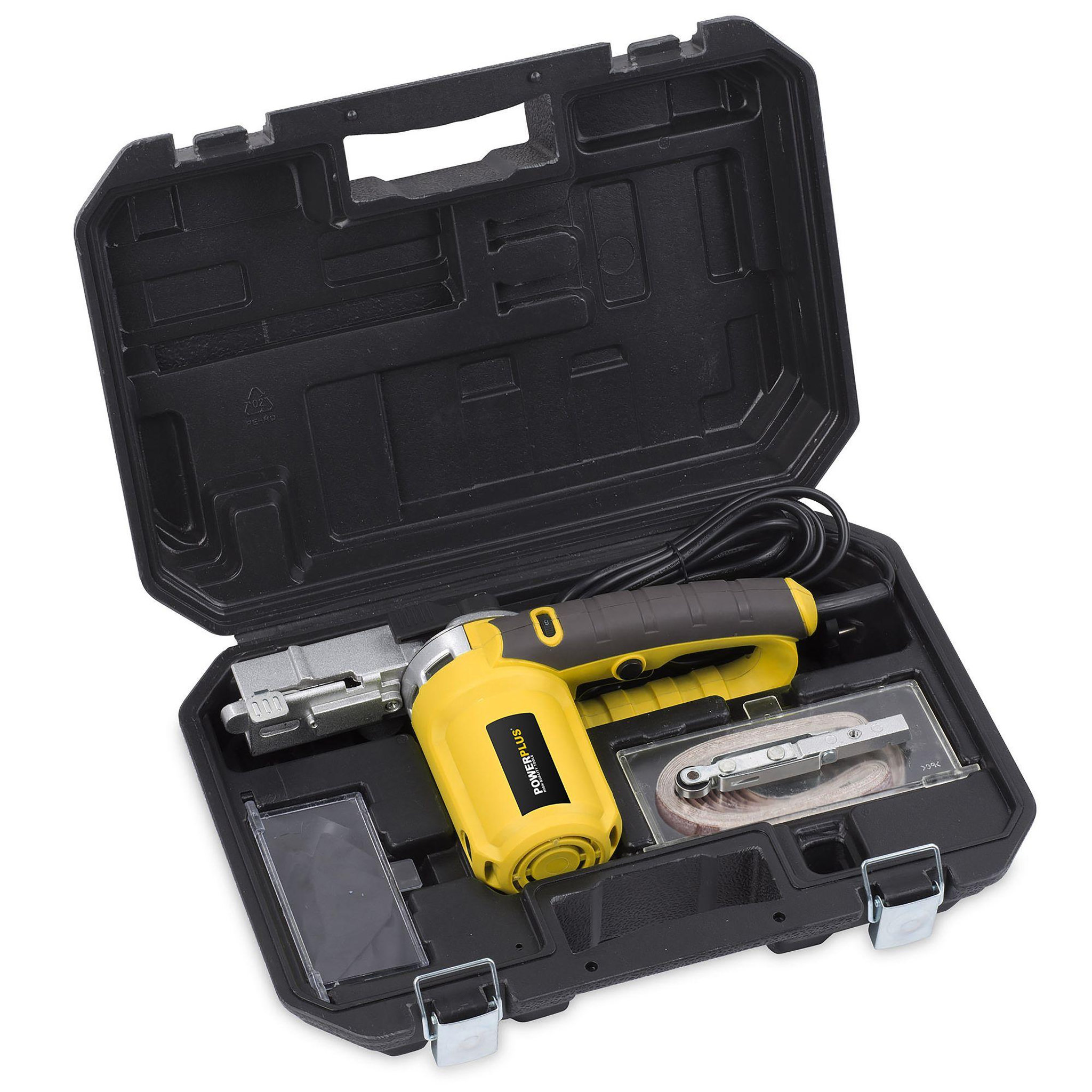 Voir la diapositive 2 : POWERPLUS Lime ponceuse à bande 400 w powerplus