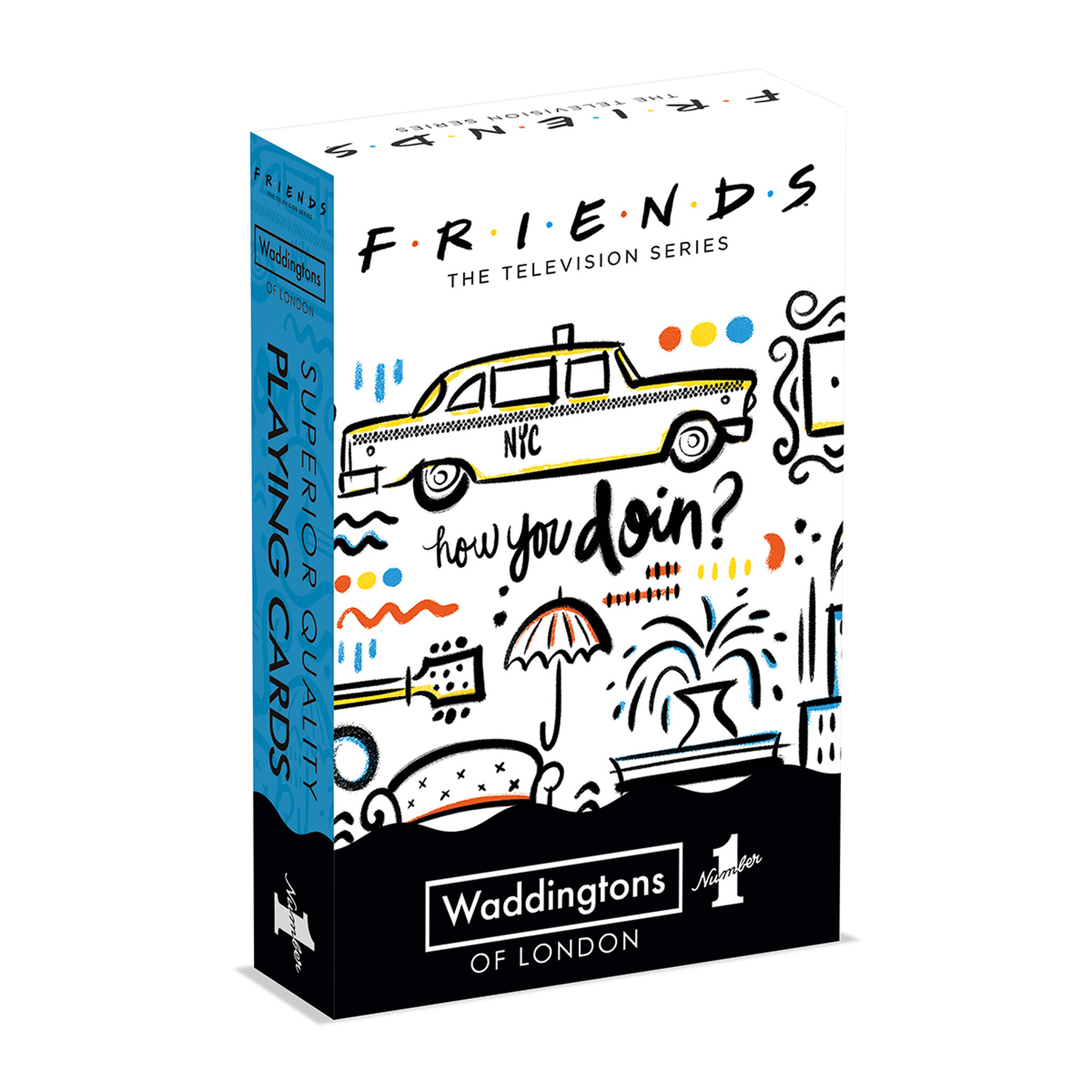 Voir la diapositive 1 :  WINNING MOVES Jeu de 54 cartes Friends 