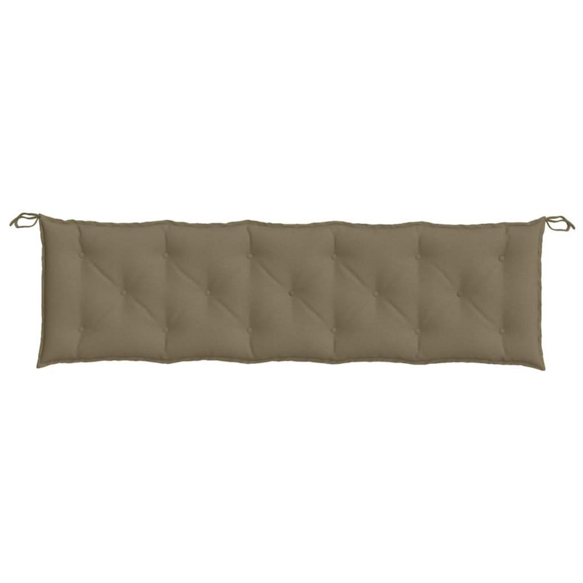 VIDAXL Coussin de banc de jardin taupe melange 180x50x7 cm tissu