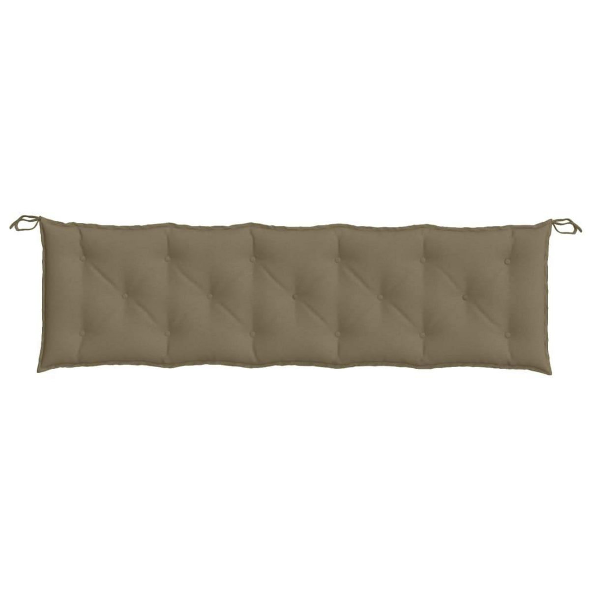 VIDAXL Coussin de banc de jardin taupe melange 180x50x7 cm tissu