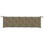 Voir la diapositive 4 : VIDAXL Coussin de banc de jardin taupe melange 180x50x7 cm tissu