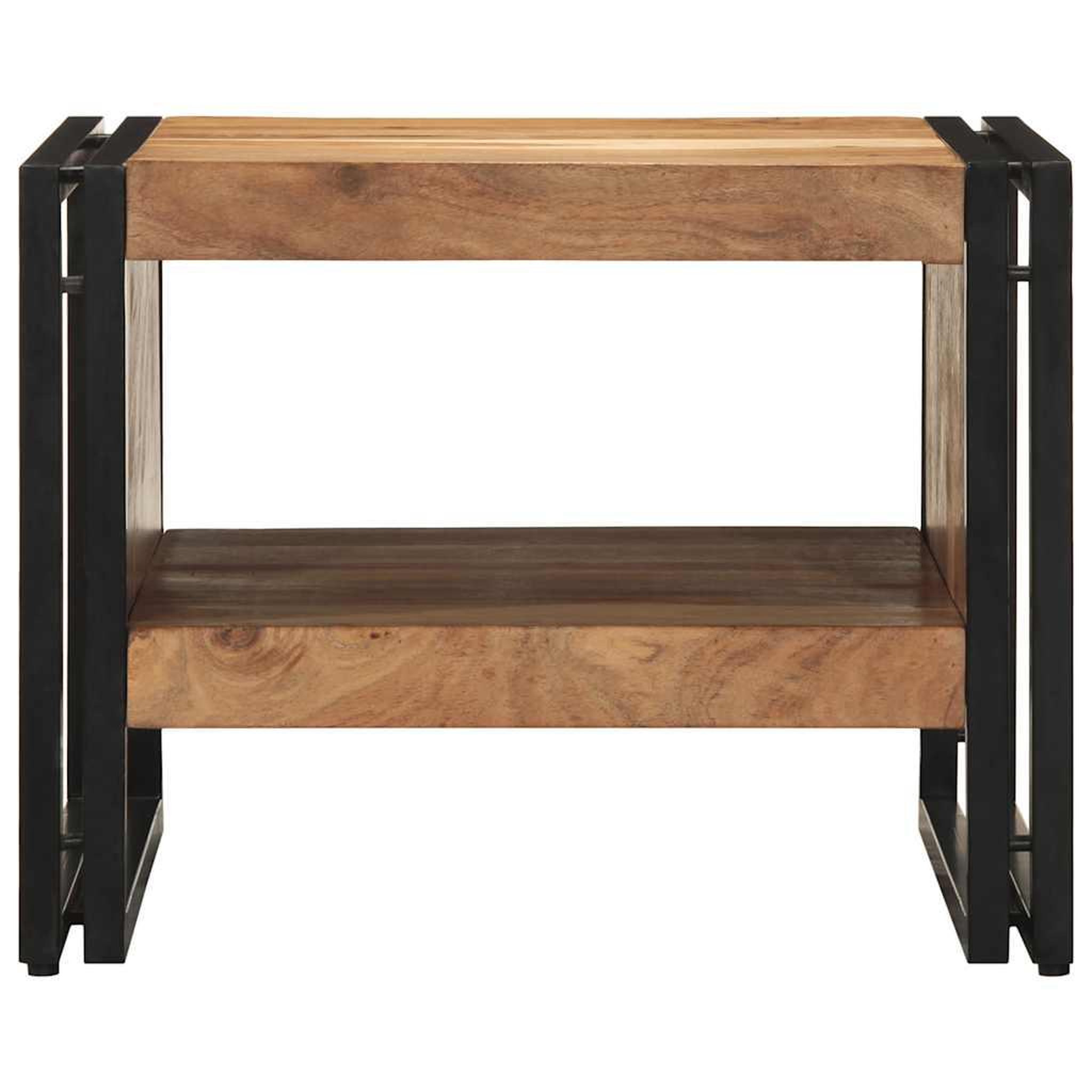 Voir la diapositive 4 : VIDAXL Table basse 50x50x38 cm bois massif acacia