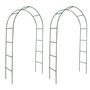 Voir la diapositive 2 : VIDAXL Arche de jardin 2 pcs pour plantes grimpantes