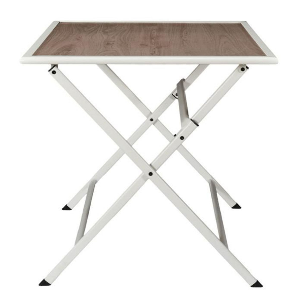 Paris Prix Table de Jardin Pliable  Barcelone  70cm Blanc & Naturel