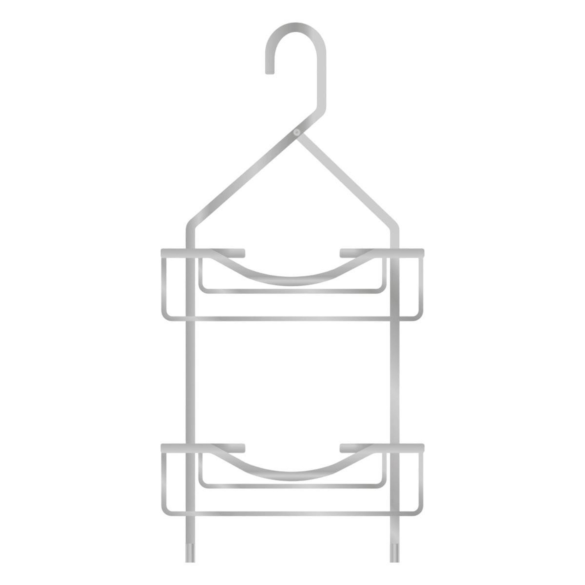 Douceur d'Intérieur Serviteur de douche 2 paniers  filaire  57cm chrome