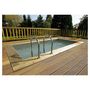Voir la diapositive 1 : UBBINK Piscine enterrée  bois rectangulaire - 250x450x140cm - Liner Gris - URBAN POOL