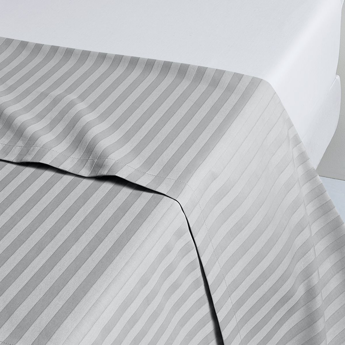 ACTUEL Drap plat uni en satin de coton - collection permanente