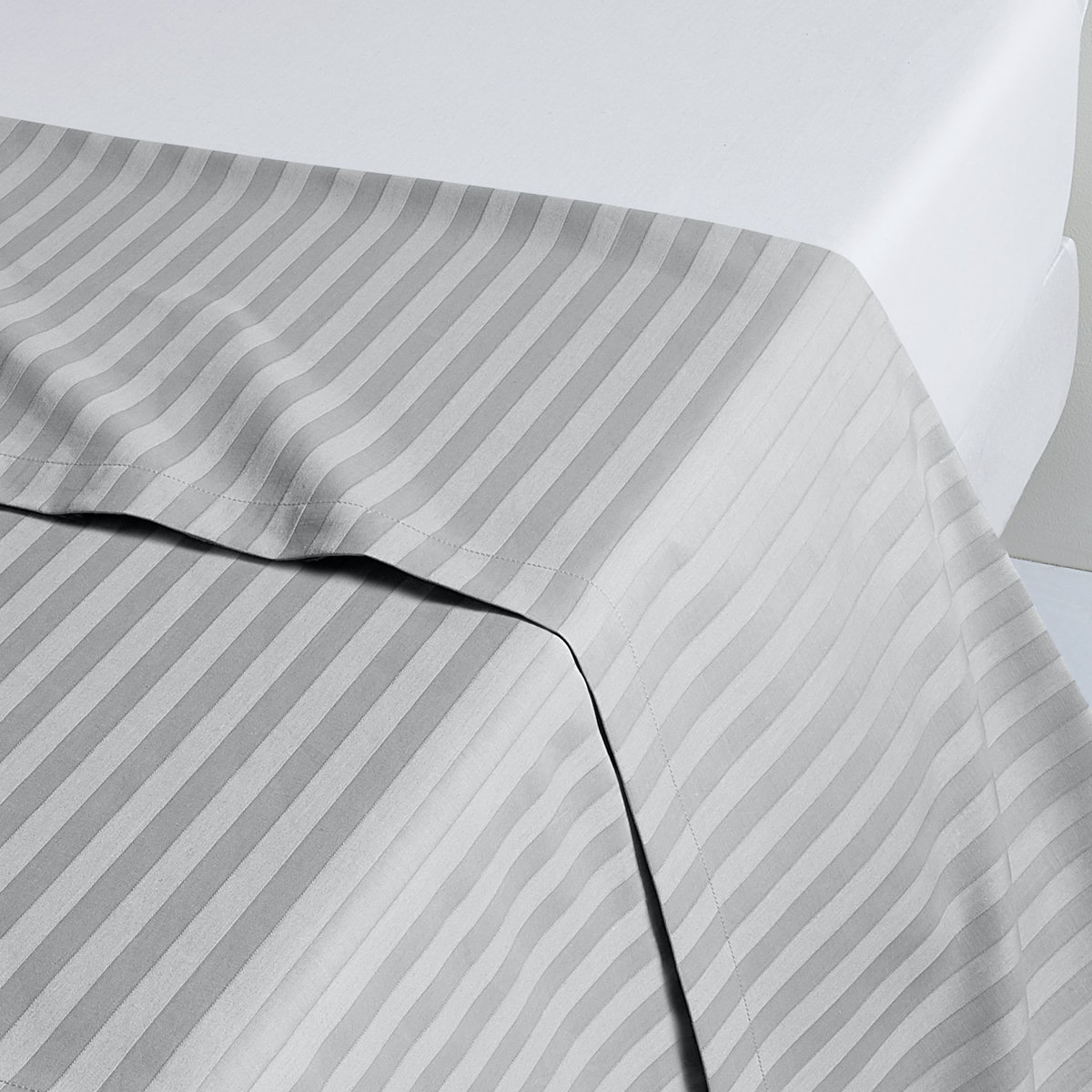 ACTUEL Drap plat uni en satin de coton - collection permanente