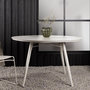 Voir la diapositive 6 : Paris Prix Table de Jardin Ronde Design  Lina  120cm Beige
