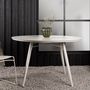 Voir la diapositive 6 : Paris Prix Table de Jardin Ronde Design  Lina  120cm Beige