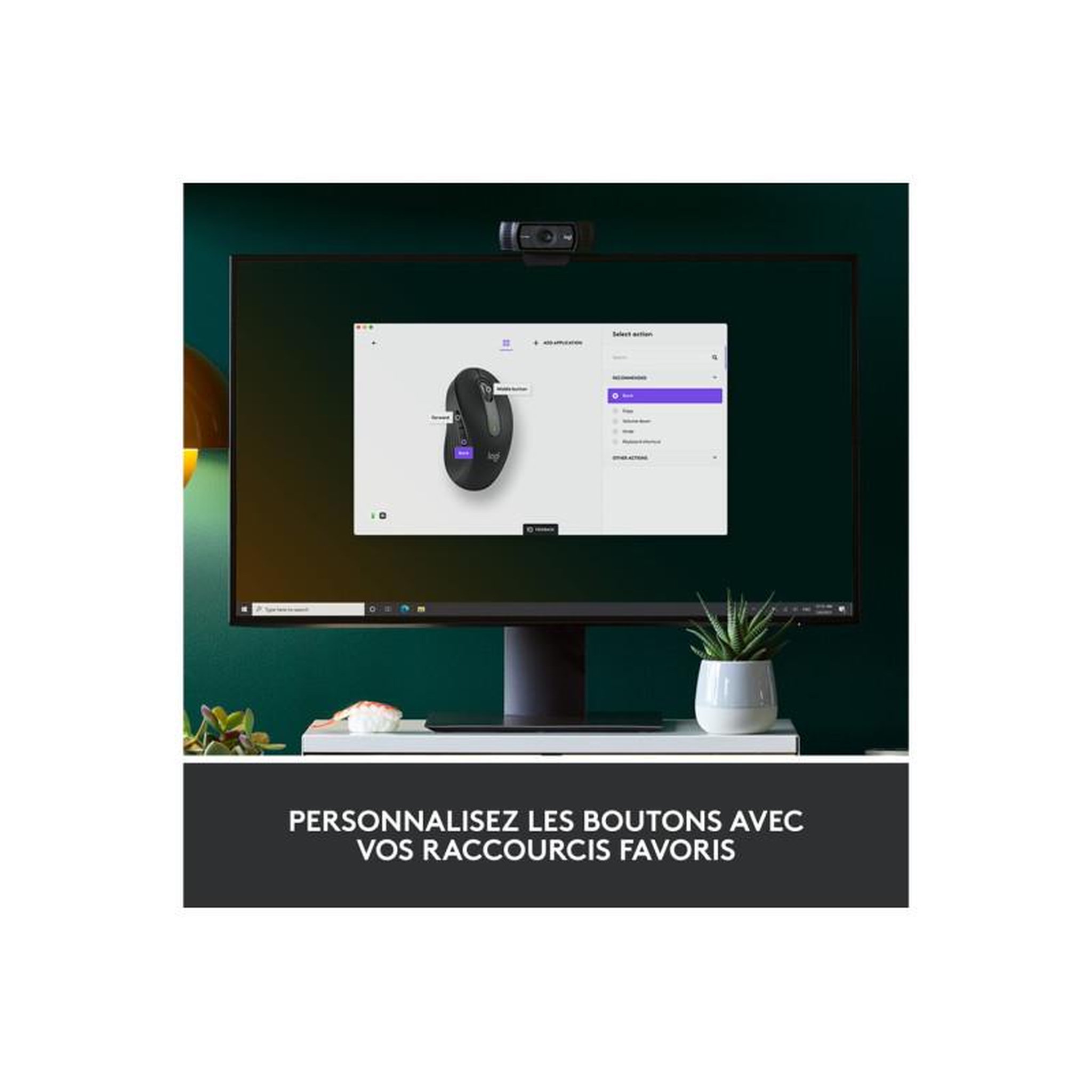 Voir la diapositive 6 : Logitech Souris sans fil Signature M650 L Graphite - grde taille