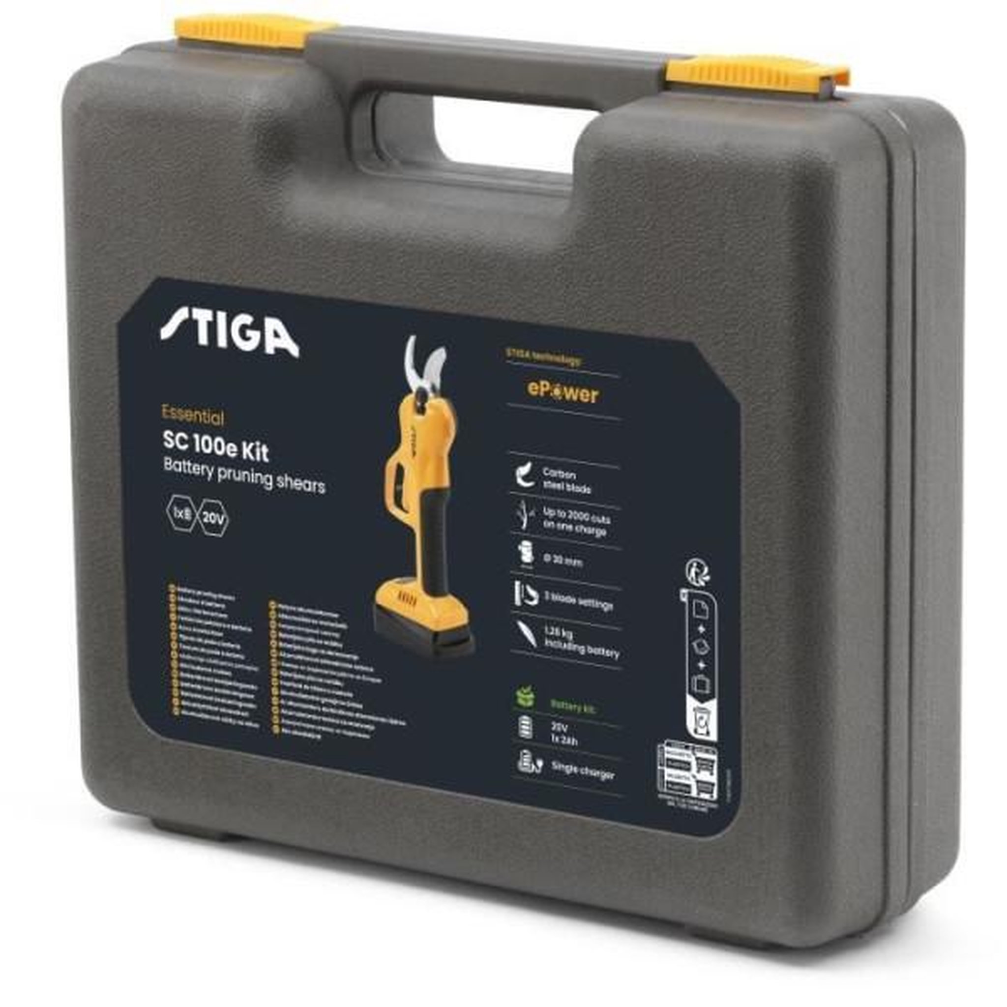 Voir la diapositive 2 : MARKET24 Sécateur stiga sc 100e kit