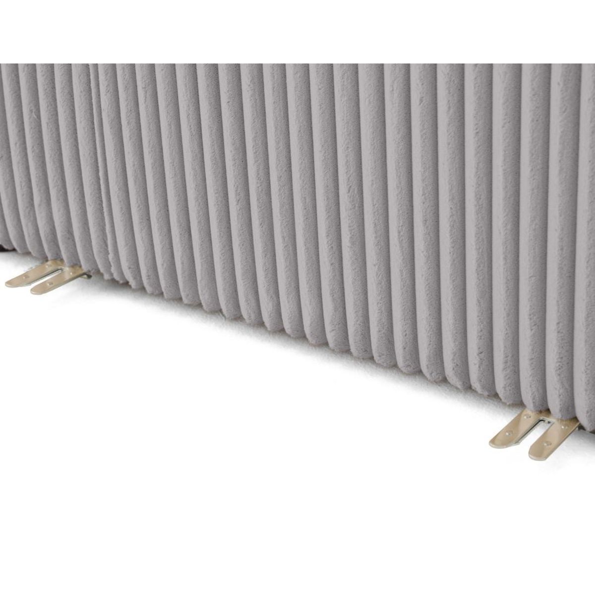 LISA DESIGN Victoire - module d'assise méridienne droit en velours côtelé grosses côtes